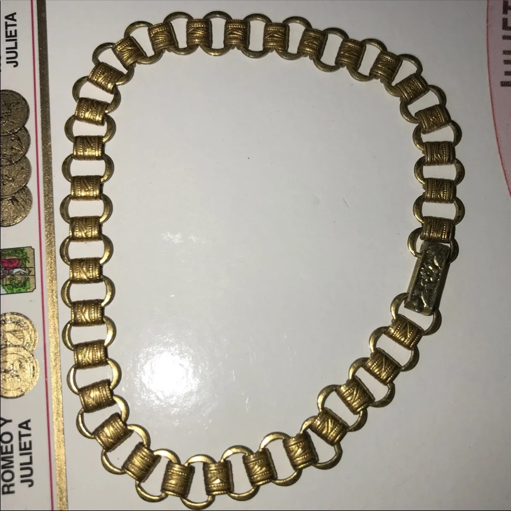 Vintage Book Link Charm Bracelet